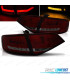 FANALI AUDI A4 B8 07-11 LIGHT BAR ROSSO AFFUMICATO