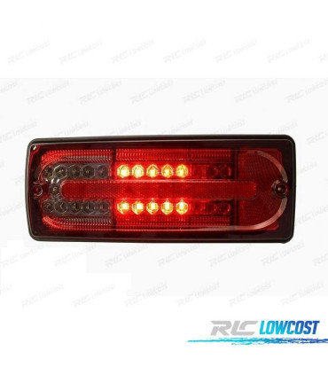 FANALI PER MERCEDES CLASSE G W463 89-13 COLORE ROSSO FUMÉ FULL LED