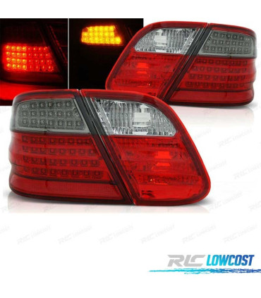 FANALI MERCEDES CLK W208 97-02 LED ROSSO AFFUMICATO