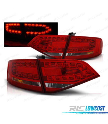 FANALI AUDI A4 B8 07-11 LED ROSSO CROMATO