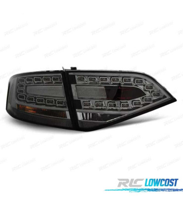 FANALI PER AUDI A4 B8 07-11 LED FONDO CROMATO SCURO