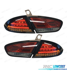 FANALI SEAT LEON 09-12 LED TIPO CELIS ROSSO AFFUMICATO