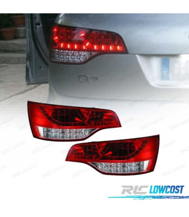 FANALI AUDI Q7 05-09 LED ROSSO CROMATO