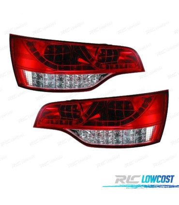 FANALI AUDI Q7 05-09 LED ROSSO CROMATO