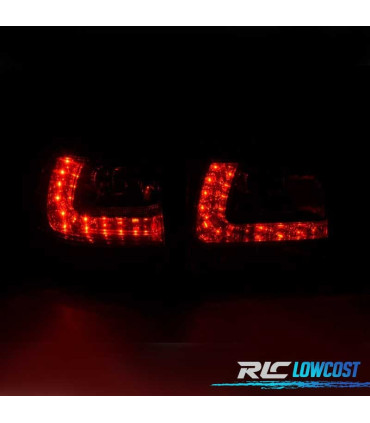 FANALI VOLKSWAGEN VW TOUAREG 02-10 LED ROSSO CROMATO