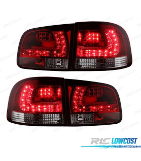 FANALI VOLKSWAGEN VW TOUAREG 02-10 LED ROSSO AFFUMICATO
