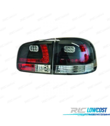 FANALI VOLKSWAGEN VW TOUAREG 02-10 LED SFONDO NERO