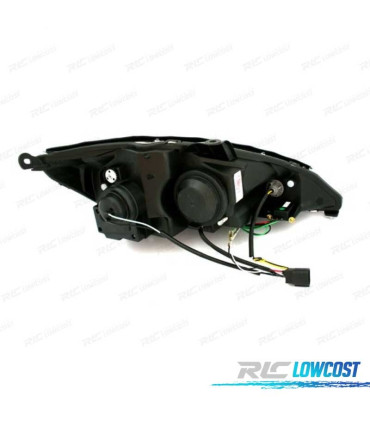 FARI FORD FOCUS 98-01 LUCE DIURNA FONDO NERO