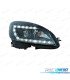 FARI BIXENON MERCEDES CLASSE C W204 07-11 LUCE DIURNA FONDO NERO