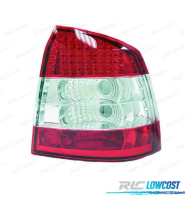 FANALI PER OPEL ASTRA G 3P 5P 97-04 LED ROSSO CROMATO
