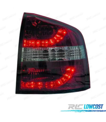 FANALI SKODA OCTAVIA KOMBI 05-13 LED ROSSO AFFUMICATO