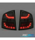 FANALI SKODA OCTAVIA KOMBI 05-13 LED ROSSO AFFUMICATO