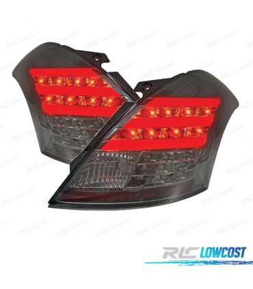 FANALI SUZUKI SWIFT 10- BARRE LUMINOSE FONDO CROMATO AHUMATO