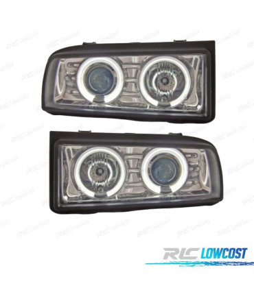 FARI VOLKSWAGEN VW CORRADO 88-95 ANGEL EYES CCFL FONDO CROMATO