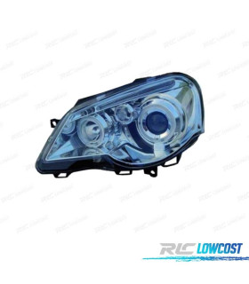 FARI PER VOLKSWAGEN VW POLO 9N3 05-09 ANGEL EYES FONDO CROMATO