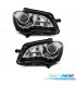 FARI VOLKSWAGEN VW TOURAN 06-10 LUCE DIURNA FONDO NERO