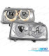 FARI PER VOLKSWAGEN VW VENTO 92-98 ANGEL EYES FONDO CROMATO