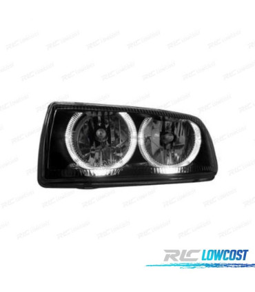 FARI PER VOLKSWAGEN VW VENTO 92-98 ANGEL EYES NERO