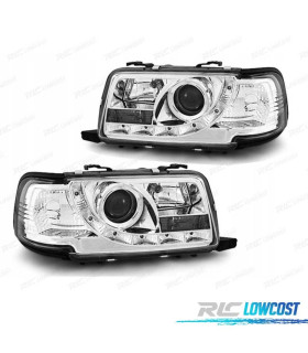 FARI AUDI 80 91-94 LUCE DIURNA FONDO CROMATO