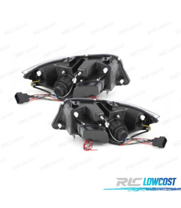 FARI BMW E90 91 05-08 OCCHI ANGELI SFONDO NERO
