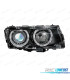FARI BMW SERIE 7 E38 98-01 ANGEL EYES HALOGENI SFONDO NERO