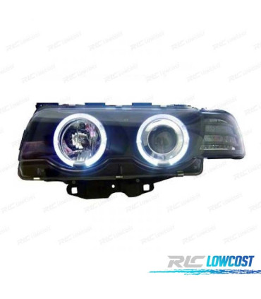 FARI BMW SERIE 7 E38 98-01 ANGEL EYES FONDO NERO
