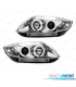 FARI BMW Z4 E85 03-09 OCCHI ANGELI CCFL FONDO CROMATO