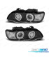 FARI BMW X5 E53 99-03 ANGEL EYES CCFL FONDO NERO