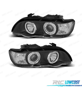 FARI BMW X5 E53 99-03 ANGEL EYES CCFL FONDO NERO