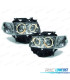 FARI PER VOLKSWAGEN VW T4 CARAVELLE MULTIVAN 97-03 ANGEL EYES FONDO CROMATO