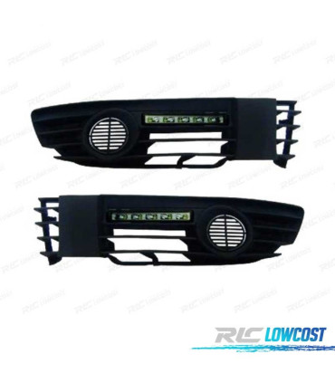 LUCE DIURNA VOLKSWAGEN VW PASSAT 00-05 CRISTAL CHIARO CROMATO + GRIGLIE