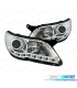FARI VOLKSWAGEN VW TIGUAN 07-11 LUCE DIURNA LED FONDO CROMATO