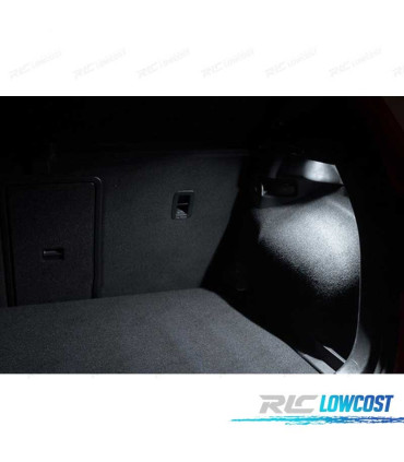 KIT 12 LAMPADE LED INTERNE PER VOLKSWAGEN VW POLO MK4 9N 9N3 02-09