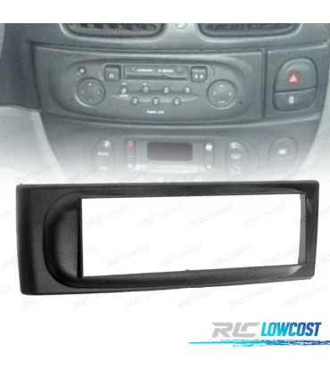 CORNICE NERA RADIO 1-DIN PER RENAULT MEGANE I SCENIC 96-03