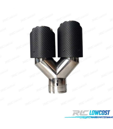 TERMINALE SCARICO IN CARBONIO DOPPIO DESTRO LOOK AKRAPOVIC