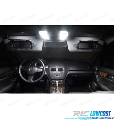 KIT 15 LAMPADE LED INTERNE PER MERCEDES CLASSE C S205 STATION WAGON C160 C180 C200 C220 C250 C300 C350 C400 C450 2