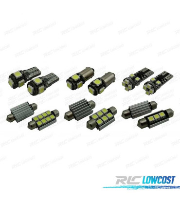 KIT 13 LAMPADE LED INTERNE PER VOLKSWAGEN VW GOLF 7R MK7 GOLF R MKVII 2014-2016