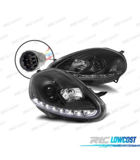 FARI FIAT GRANDE PUNTO 08-09 LUCE DIURNA NERO