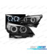 FARI BMW E60 03-07 ANGEL EYES CCFL FONDO NERO