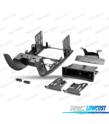 CORNICE NERA PER AUTORADIO 1-DIN E 2-DIN PER MINI HATCH II CABRIO II CLUBMAN CLUBVAN COUPE ROADSTER