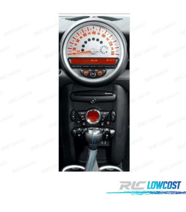 CORNICE NERA PER AUTORADIO 1-DIN E 2-DIN PER MINI HATCH II CABRIO II CLUBMAN CLUBVAN COUPE ROADSTER