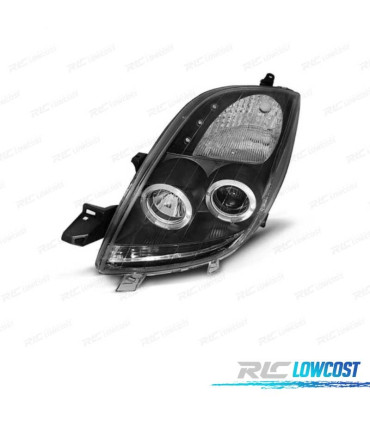 FARI TOYOTA YARIS 06-09 OCCHI ANGEL CCFL FONDO NERO