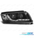 FARI SKODA FABIA 99-07 LUCE DIURNA LED FONDO NERO