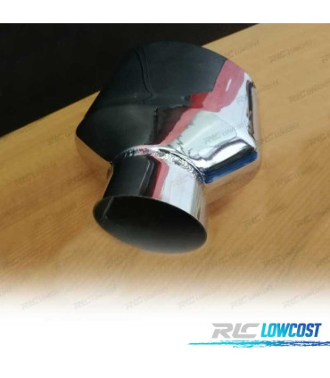 TERMINALE SCARICO OVALE IN ACCIAIO INOX TIPO RS4 CUPRA 2 LATO SINISTRO