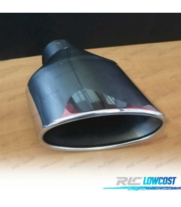 TERMINALE SCARICO OVALE IN ACCIAIO INOX TIPO RS4 CUPRA 2 LATO SINISTRO