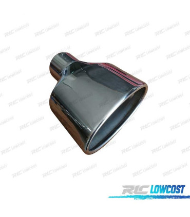 TERMINALE SCARICO OVALE IN ACCIAIO INOX TIPO RS4 CUPRA 3 LATO DESTRO