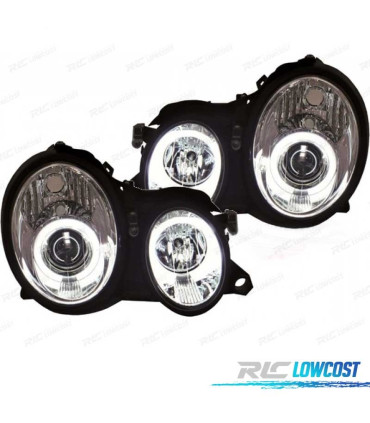 FARI MERCEDES CLASSE CLK W208 98-02 ANGEL EYES CCFL FONDO CROMATO