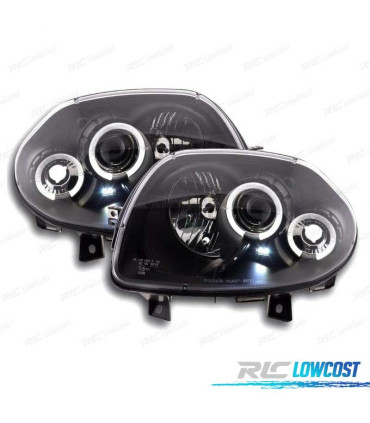 FARI PER RENAULT CLIO 98-01 ANGEL EYES FONDO NERO