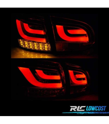 FANALI VOLKSWAGEN VW GOLF 6 08-12 A LED FONDO NERO CROMATO