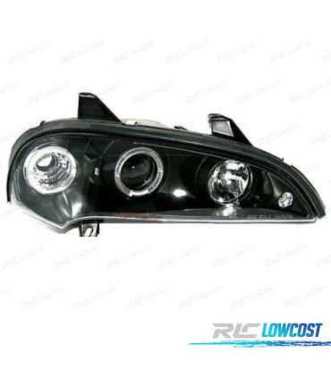 FARI PER OPEL TIGRA 95-03 ANGEL EYES FONDO NERO